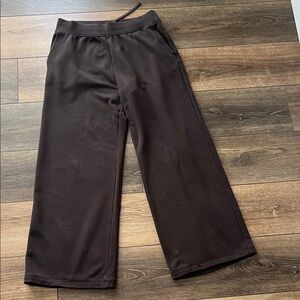 Uniqlo Chicolate Brown Wide-Leg Knit sweatpants Size M